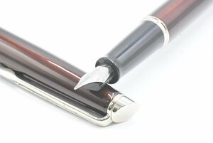 WATERMAN ウォーターマン 万年筆 ブラウン×シルバー 文房具 20744585