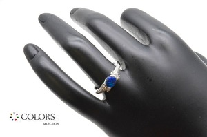 ◆中古美品◆ブラックオパール　ダイヤモンド　リング　BO0.53ct　Ｄ0.188ct　PT900　ジュエリー　シンプル　CQ-049