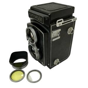 MAMIYAFLEX SEKOR S 7.5cm F3.5 マミヤ フレックス 二眼レフ フィルムカメラ Walz レンズフード フィルター セット 動作未確認【中古】