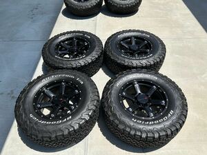 ★☆【美品タイヤ溝あり】MKW MK-56 17X8J PCD139.7 6穴 +0 285/70R17 ランドクルーザー プラド パジェロ サーフ FJ等☆★