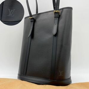 【未使用級】 LOUIS VUITTON スペシャルオーダートートバッグ ビジネスバッグ ハンド エピ バケットGM メンズ レディース 黒 保存袋付