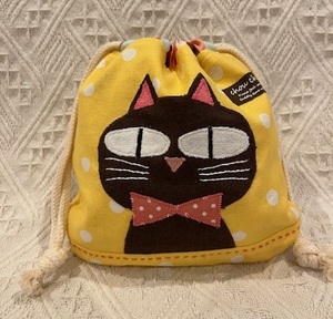 ねこねこニャー341,342　 巾着　ハンドメイド　