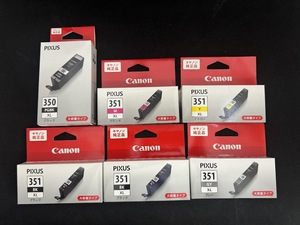 ■未使用品 Canon キャノン 純正 インクカートリッジ PIXUS 351 350 BCI-351XL Y/M BK BCI350XL PGBK 5色 6本 セット 期限2025