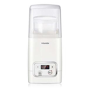 Hismile コンパクトヨーグルトメーカー 25~69℃温度調節/1~99時間タイマー設定 甘酒 低温調理にも対応 進化した独自の立体加熱構造