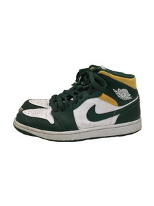 NIKE◆AIR JORDAN 1 MID_エアジョーダン 1 ミッド/26cm/グリーン