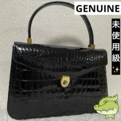 ⭐️未使用級⭐️ GENUINE クロコダイル　ハンドバッグ　フォーマルバッグ