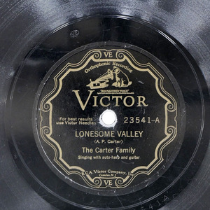 US盤 CARTER FAMILY/LONESOME VALLEY / THE BIRDS WERE SINGING OF YOU/VICTOR 23541