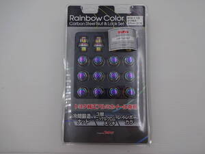 0521-50　送料無料　トヨタ純正アルミホイール専用　ロックナット　レインボーカラー　M12×1.5　21HEX　37ｍｍ