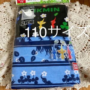 新品即決送料無料♪バンダイ　PIKMIN ピクミン　前閉じ　ボクサーブリーフ　2枚組　110サイズ　綿65％ ポリエステル35％ 人気　品薄