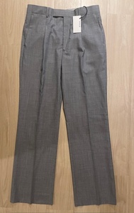 AURALEE オーラリー SUPER FINE TROPICAL WOOL SLACKS サイズ4 TOP GRAY タグ付き