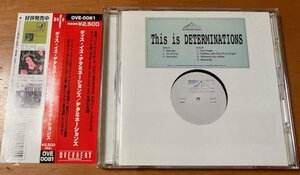 CD THIS IS DETERMINATIONS ディス・イズ・デタミネーションズ OVE-0081 帯傷みあり OVERHEAT RECORDS