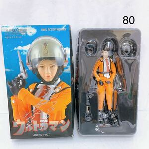 5SB110 RAH フジアキコ 隊員 ウルトラマン 科学特捜隊 桜井浩子 サイン入り 1/6 フィギュア 中古 現状品