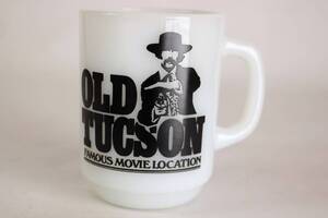 送料無料 定形外 美品 ♯ ファイヤーキング オールドトゥーソン OLD TUCSON 映画 マグカップ 9オンス ヴィンテージ 耐熱 ミルクグラス