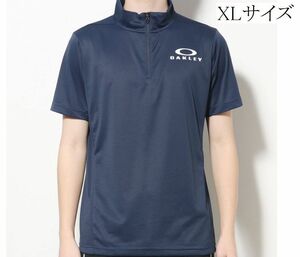 新品 XL オークリー OAKLEY モックシャツ 半袖機能 ポロシャツ ENHANCE 吸汗速乾　リフレクター　裏点接触 紫外線対策