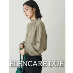 ELENCARE DUE スモールフラワーブラウス