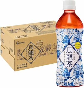 24本 烏龍茶 アイリスオーヤマ 烏龍茶 ラベルレス 500ml ×24本 ウーロン茶 ペットボトル ケース ボトル 500ミリリ