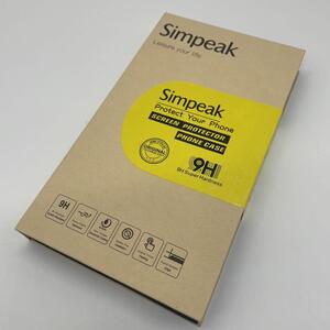 Simpeak Phone case and Tempered filmスマホ保護セット 26SPS7-21 new!【透明シェル + ハーフスクリーン強化フィルム】夏普