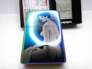 裸婦 美女 ビューティー セクシー レインボースペクトラム チタニウム zippo ジッポ 2003年 未使用