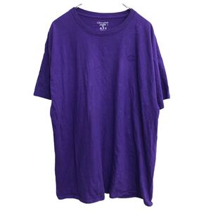 Champion 半袖 ロゴTシャツ XLサイズ チャンピオン パープル 古着卸 アメリカ仕入 t2206-4174