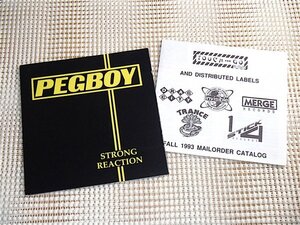 廃盤 PEGBOY Strong Reaction + Three-Chord Monte / US PUNK 名作 / Joe Haggerty ( Bloodsport )在籍 / Steve Albini 在籍前 初期音源