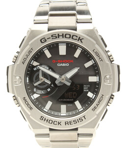 美品 カシオ 腕時計 G-STEEL GST-B500 G-SHOCK ソーラー ブラック メンズ CASIO