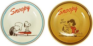 新品★PEANUTS★ペアボウルセット★17ｃｍ★スヌーピー★ＳＮ920-79