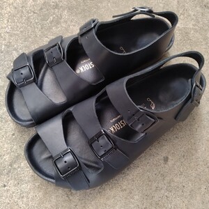 ビルケンシュトック BIRKENSTOCK オスロ OSLO 42 27cm 通常幅 黒 オールブラック エクスクイジット Exquisite