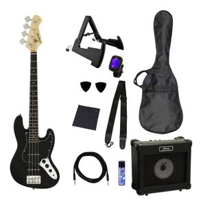 ★Legend LJB-MINI/B/BK(Black, Black PG) ショートスケール ミニ・ベース/未来のロックスター10点セット★新品送料込