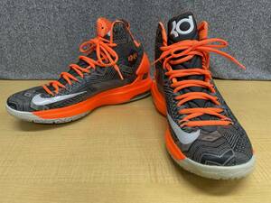 ナイキNIKE 583107-001 KD 5 BHM★ケビンデュラントBLACK HISTORY MONTHサイズ27.5号★グレーオレンジ★N2228