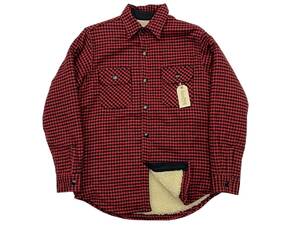 未使用品 Sサイズ SUGAR CANE SC14514 TWILL CHECK BOA C.P.O SHIRT JACKET シュガーケーン ツイル チェック ボア CPO シャツ ジャケット