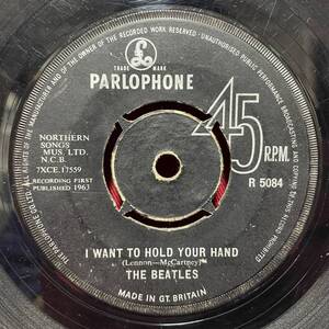 ◆1円開始!◆UKオリオール委託7”s!◆THE BEATLES◆I WANT TO HOLD YOUR HAND◆