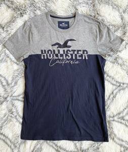 Hollister ホリスター 半袖 Tシャツ メンズXS ☆紺グレーアバクロZARAレディースM