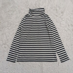 【1円スタート】ノーブランド　長袖　ロンT　トップス　140㎝　ボーダー　キッズ　子供服