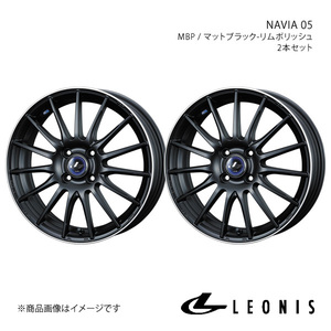 LEONIS/NAVIA 05 ロードスター ND系 標準キャリパー アルミホイール2本セット【17×6.5J 4-100 INSET42 MBP】0036261×2