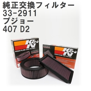 【GruppeM】 K&N 純正交換フィルター プジョー 407 D2 05-11 [33-2911]