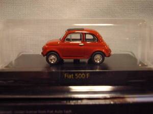 サンクス　京商　フィアット　fiat　500F＜オレンジ＞　1/64