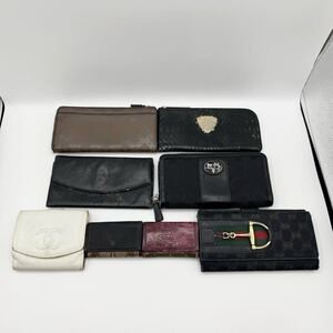 ■1円〜■DIOR GUCCI CHANEL COACHなど 長財布 折り財布 キーケース ラウンドファスナー 小物 ブランド 8点セット 大量