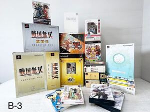 B-3 ジャンク！1円〜 PS2 限定BOX 特典付 オリジナル ゲームソフト 計26本 約17kg PlayStation まとめ 大量 未確認/戦国無双/涼宮ハルヒ/他