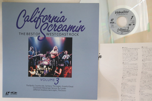 LASERDISC Various California Screamin - The Best Of West Coast Rock Volume 3 VAL3136 VIDEOARTS /00260