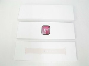 Apple Watch Series 9 45mm GPS+CEL ピンクアルミニウムケース ライトピンクスポーツバンド MRMK3J/A 新品 未使用 【ch0789】