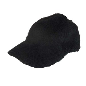 MAX MARA マックスマーラ GIMMY TEDDY BASEBALL CAP テディベア ベースボール キャップ ブラック系 57【中古】