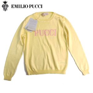 【3.3万新品！】EMILIO PUCCI Junior エミリオ プッチ キッズ ロゴ サマーニット イエロー 10歳サイズ 本物 売尽し シモネッタ