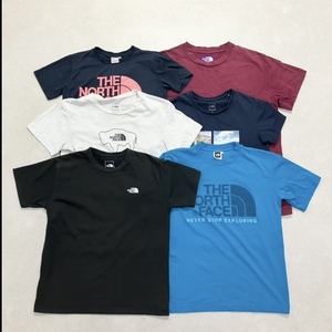 ● THE NORTH FACE ザ・ノースフェイス 6点 まとめ売り トップス Tシャツ 半袖 ロゴ プリント サイズMIX メンズ レディース 0.97kg