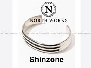 保管品2.6万《NORTH WORKS》シルバー ブレスレットSHINZONE購入 バングル アクセサリー ブレスレッド ノースワークス