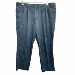 DOCKERS チノパン W44 ドッカーズ タックパンツ ビッグサイズ クラッシックフィット ダークネイビー 古着卸 アメリカ仕入 2406-268