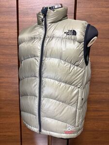 THE NORTH FACE(ザ・ノースフェイス）ACONCAGUA VEST（アコンカグアベスト）ND18804 グレー M 極暖ダウンベスト 希少サミットシリーズ！