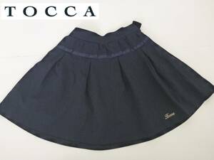 超美品　TOCCA トッカ ★紺　リボン　スカート　110