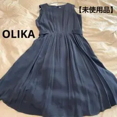 OLIKA ノースリーブワンピース　ブラック