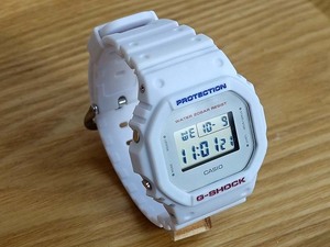 ◆電池交換/ベルト・ベゼル交換◆CASIO カシオ G-SHOCK Gショック DW-5600M-3JF ホワイト カスタム デジタル ｜G-1030◆◆