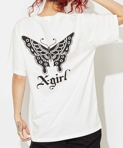 「X-girl」 半袖Tシャツ M ホワイト レディース